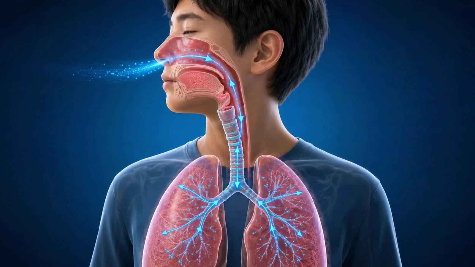 Visualisasi sistem pernapasan sebagai bagian dari karya digital peserta didik